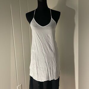 Chan Luu Women's pale blue Spaghetti Strap racerback slip or coverup XS